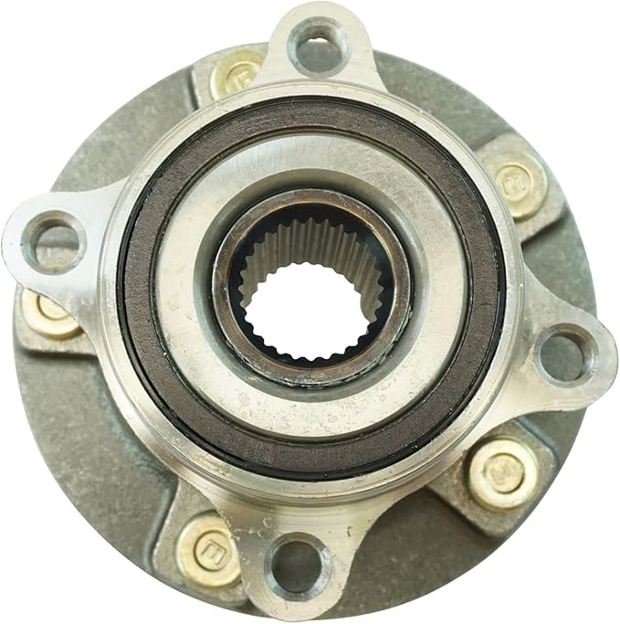 TRQ Front Left and Right Wheel Bearing and Hub Assembly Set 2 Piece Compatible with 09-15 Mitsubishi Lancer Ralliart 10-15 Lancer Evolution MR 10-15 Lancer Evolution GSR 12-15 Lancer SE
