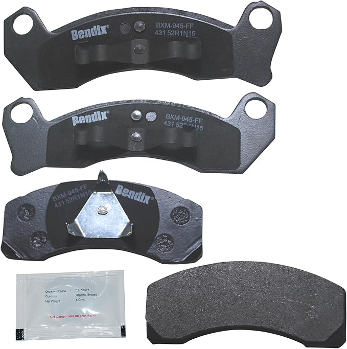 Bendix Priority1 CFM431 Semi-Metallic Front Brake Pads for Ford Mustang 1993-1987, Thunderbird 1988-1985, Mercury Cougar 1986-1985