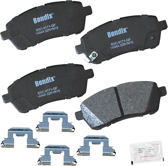 Bendix Priority1 CFC1454A Ceramic Front Brake Pads for Mazda 2 2014-2011, Suzuki Swift 2014, Swift 2021-2020