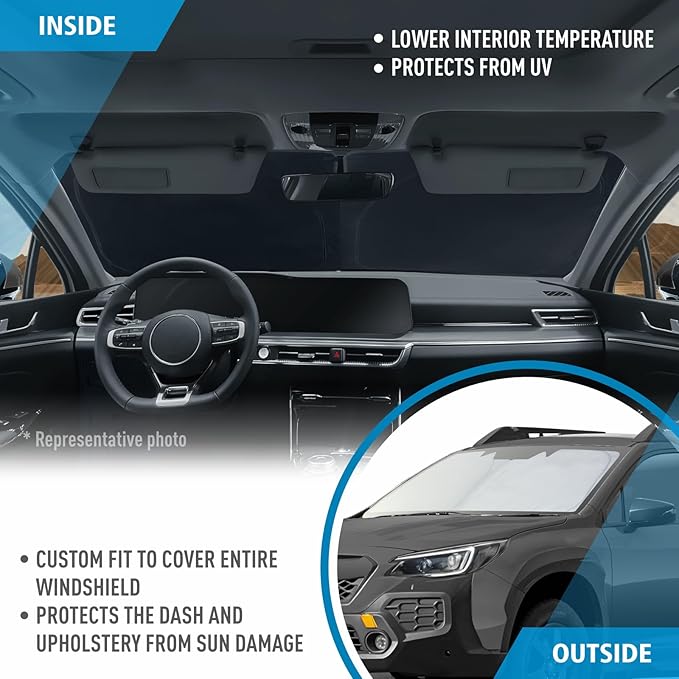 CLIM ART Windshield Sun Shade for Subaru Outback 2020-2025, Custom-Fit Foldable Car Sunshade, Vehicle Sun Protector, Front Auto Windshield Cover, Car Accessories - WS6018