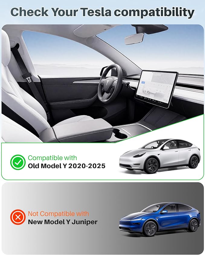 Tesla Model Y Glass Roof Sunshade 2020-2025, Advanced Nano Ice-Film Honeycomb Technology, Magnetic Easy Install Heat Shield, Superior IR Blocking, Zero Sag, High-Elasticity Anti-Wrinkle Fabric, Silver