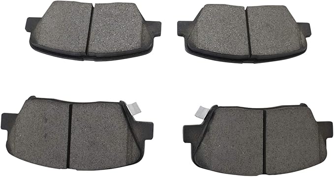 TRQ Front Brake Pads Ceramic Hardware Compatible with 2012-2017 Hyundai Azera 2010-2012 Santa Fe 2013-2016 Santa Fe Sport 2011-2015 Kia Sorento