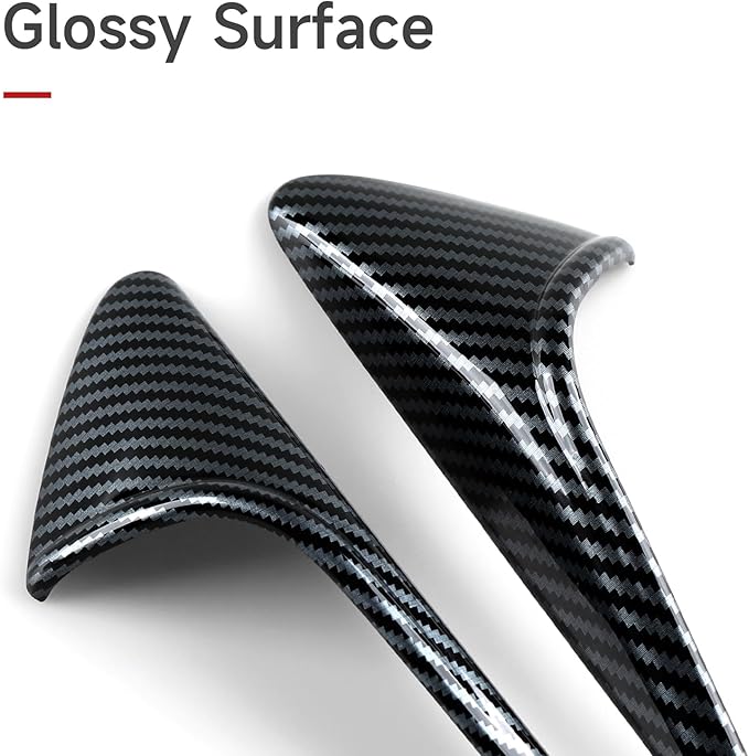 for Tesla Model 3 Highland 2024 2025 2026 Model Y Juniper 2025 2026 Accessories Exterior Car Fender Side Camera Trim Carbon Style ABS Decal Cover Sticker - ONLY for HW4.0