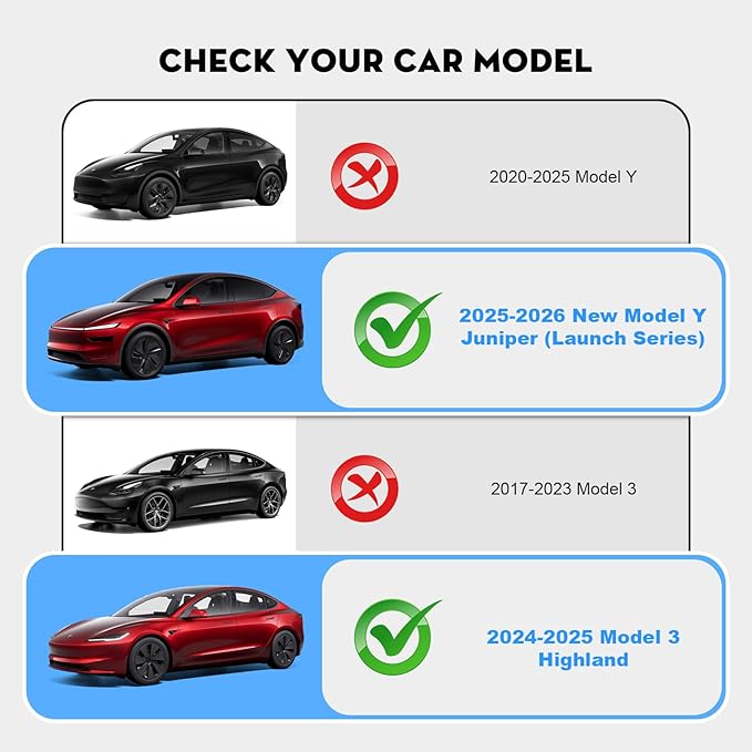 Under Screen Storage Organizer for 2026 New Model Y Juniper,[Retractable & Tool-Free] Under Screen Storage Box with Behind Screen Tissue Holder Compatible with Tesla 2025-2026 Model Y Juniper