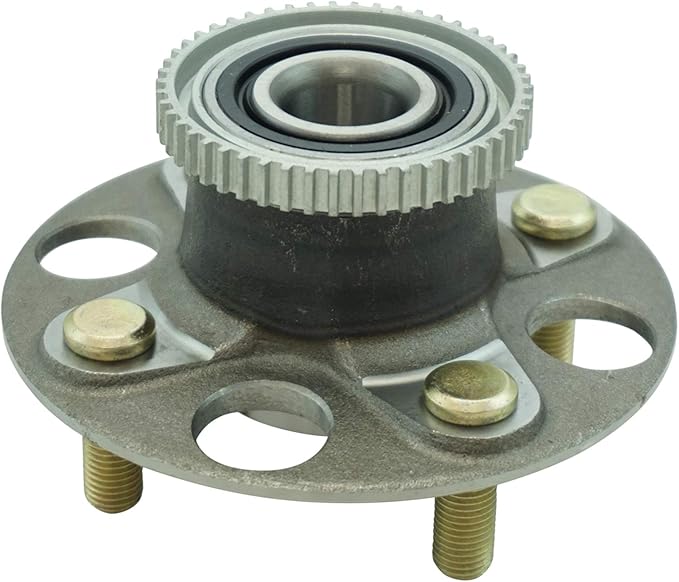 TRQ 2 Piece Rear Wheel Bearing & Hub Assembly Set Compatible with 2000-2006 Honda Insight