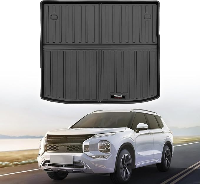 Custom for 2022-2026 Mitsubishi Outlander 5 Seater Cargo Mats Trunk Liner All Weather TPE Protection Mat Accessories (Not for PHEV or Sport)