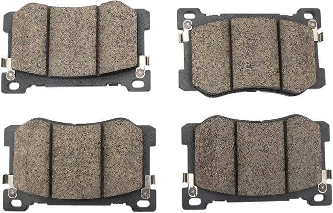 TRQ Front Brake Pads Ceramic Compatible with 2017-2019 Genesis G80 2015-2016 Hyundai 2016-2017 Kia K900