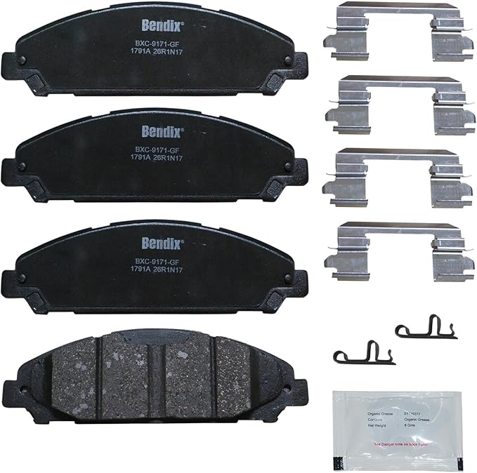 Bendix Priority1 CFC1791A Ceramic Front Brake Pads for Ford Mustang 2023-2015