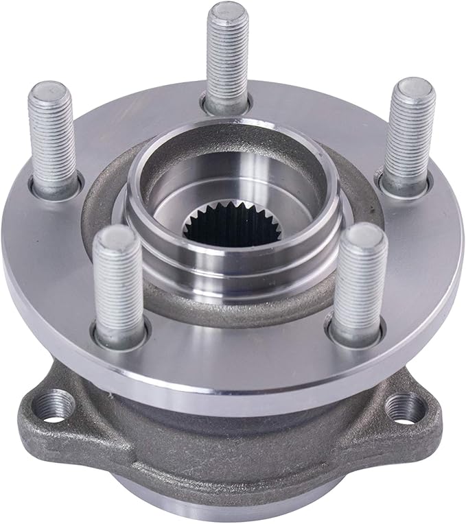TRQ Rear Wheel Bearing and Hub Assembly Set 2 Piece Compatible with 2000-2004 Subaru Legacy 2000-2004 Outback 2003-2006 Baja
