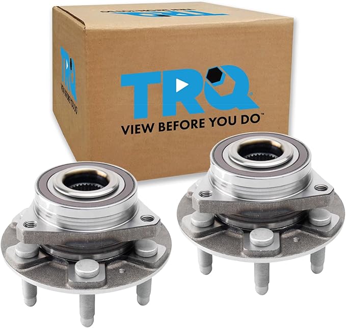 TRQ Driver and Passenger Side Wheel Bearing and Hub Assembly Set 2 Piece Compatible with 18-22 Buick Enclave 17-22 Cadillac XT5 20-22 XT6 18-22 Chevrolet Traverse 17-22 GMC Acadia