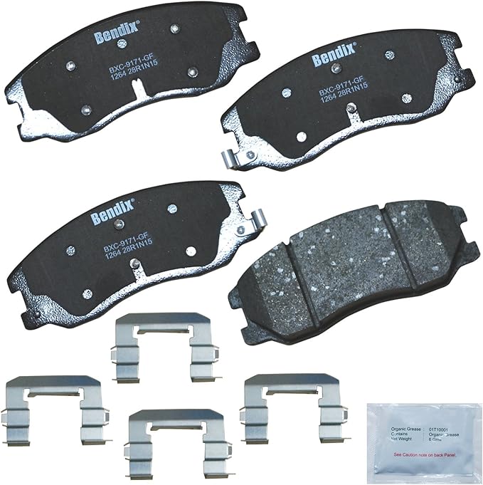 Bendix Priority1 CFC1264 Ceramic Front Brake Pads for Chevrolet Captiva Sport 2015-2008, Equinox 2009-2007, Pontiac Torrent 2009-2007, Saturn Vue 2010-2008, Suzuki XL-7 2009-2007