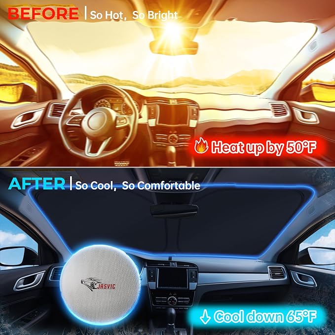 Side Window Sunshades for Honda Ridgeline 2017-2025, Customized for Ridgeline Car Front Window Sun Shades, Automatic Car Sun Shield Accessories, Blocks UV Rays, Keeps Vehicle Cool