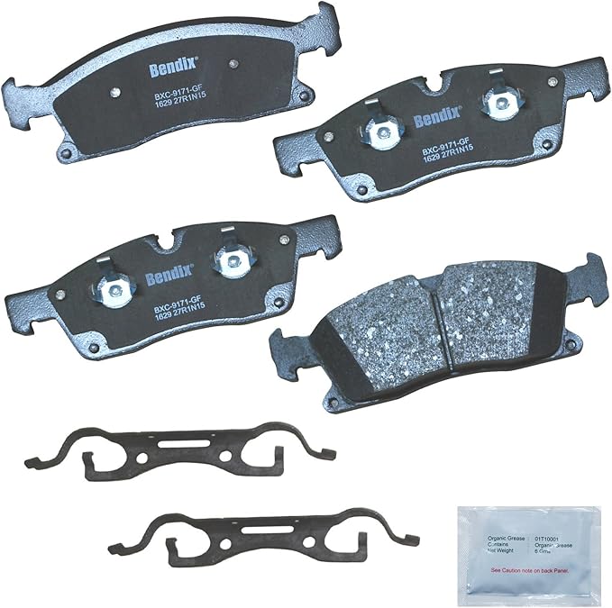 Bendix Priority1 CFC1629 Ceramic Front Brake Pads for Select Models Dodge Durango,Jeep Grand Cherokee,Mercedes-Benz GL350,GL450,GLE300d,GLE350,GLE350d,GLE400,GLS350d,GLS450,ML250,ML350,ML400,ML550