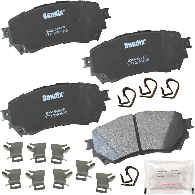 Bendix Priority1 CFM1711 Semi-Metallic Front Brake Pads for Mazda 6 2021-2014