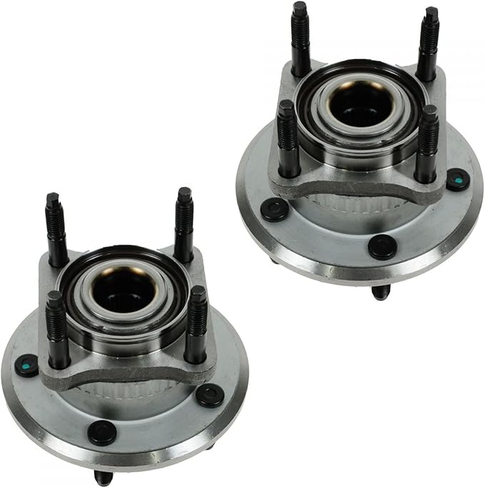 TRQ Rear Left and Right Wheel Bearing and Hub Assembly Set 2 Piece Compatible with 2005-2010 Jeep Grand Cherokee 2006-2010 Commander