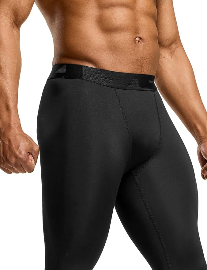 TSLA Men's Compression Pants - Cool Dry Athletic Sports Workout Running Tights Leggings Baselayer