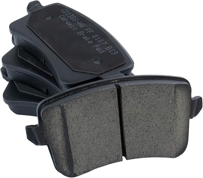TRQ Rear Brake Pads Ceramic Compatible with 2009-2016 Audi A4 A4 Quattro 2010-2014 A5 2008-2017 A5 Quattro 2013-2016 allroad 2009-2017 Q5 2010-2016 S4 S5 2014-2017 SQ5