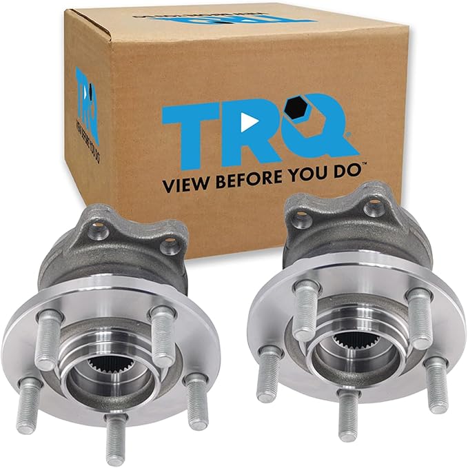 TRQ Rear Wheel Bearing and Hub Assembly Set 2 Piece Compatible with 2000-2004 Subaru Legacy 2000-2004 Outback 2003-2006 Baja