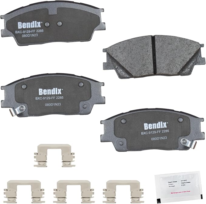 Bendix Priority1 CFC2285 Ceramic Front Brake Pads for Hyundai Venue 2024-2020, Kia Soul 2023-2020