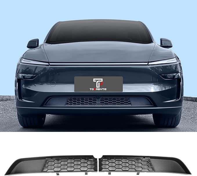 Grill Mesh Insert for Tesla Model Y Juniper 2025 2026 Car Lower Bumper Segmented Net, Front Air Inlet Vent Grille Grid Cover for New Model Y Juniper Launch Series Accessories
