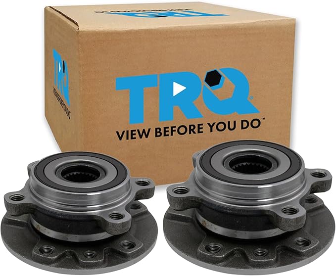 TRQ Left and Right Wheel Bearing and Hub Assembly Set 2 Piece Compatible with 2016-2022 Fiat 500X 2016-2018 500X All Wheel Drive 2015-2021 Jeep Renegade 2015-2021 Renegade All Wheel Drive
