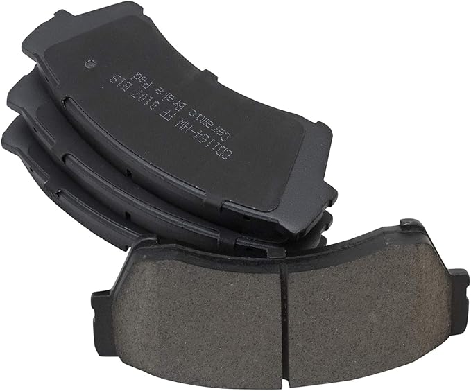 TRQ Front Brake Pads Ceramic Hardware Compatible with 2006-2012 Ford Fusion 2007-2012 Lincoln MKZ 2006 Lincoln Zephyr 2006-2011 Mercury Milan