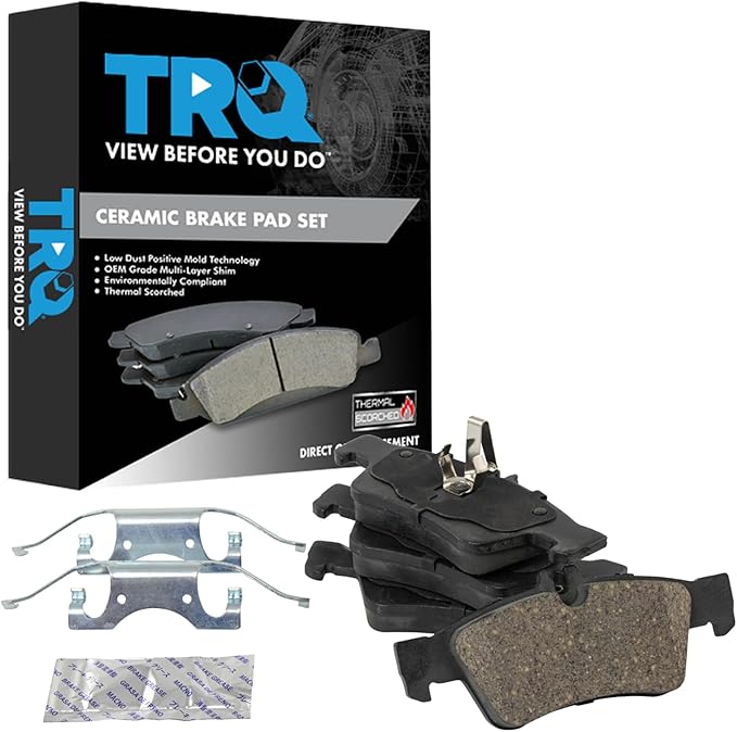 TRQ Brake Pad Premium Ceramic Rear Kit for Mercedes Benz CL E S SL Series