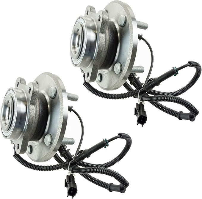 TRQ Rear Driver and Passenger Side Wheel Bearing and Hub Assembly Set 2 Piece Compatible with 2008-2011 Chrysler Town and Country 2008-2011 Dodge Grand Caravan 2009-2011 Volkswagen Routan