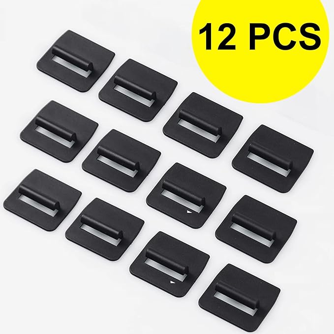 Glass Roof Sunshade UV Ray Protection, Foldable Sunroof Sunshade Top Window Sun Shades Replacement Clips，12 Piece Set (for Two Sunroof)