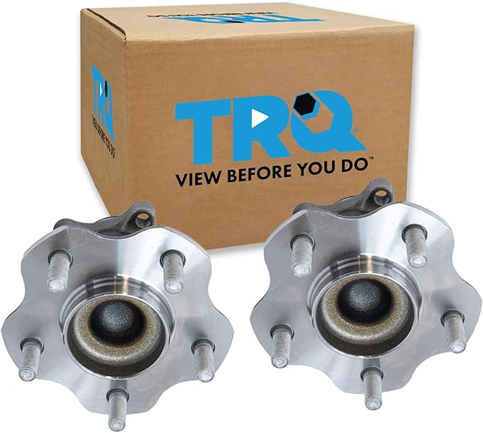 TRQ Rear Driver and Passenger Side Wheel Bearing and Hub Assembly Set 2 Piece Compatible with 2013-2019 Nissan Sentra