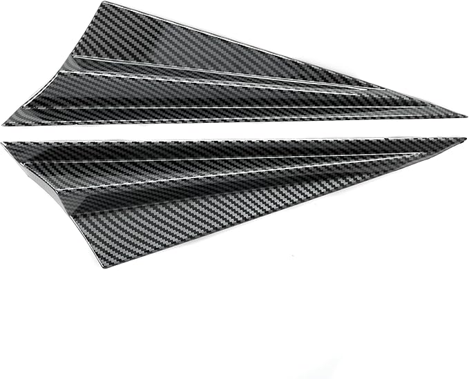 Barong for Tesla Cybertruck Accessoriess Exterior Stickers Car Leaf Board Side Label Front Side Window Triangle Cover Trim Frame Decal Carbon Fiber Pattern