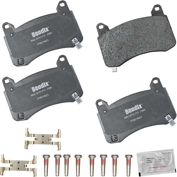 Bendix Priority1 CFC2399 Ceramic Brake Pads for Kia Sportage 2023, Tesla Y 2021-2020
