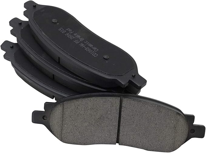 TRQ Rear Brake Pads Ceramic Hardware Compatible with 2005-2007 Ford F-250 Super Duty 2005-2007 F-350 Super Duty