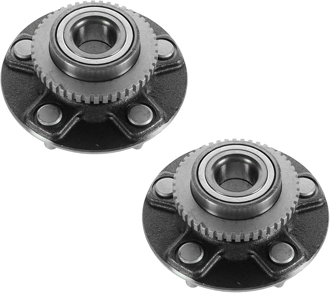 TRQ Rear Wheel Bearing and Hub Assembly Set 2 Piece Compatible with 1995-1999 Nissan Maxima 4 Wheel ABS 1996-1999 Infiniti I30