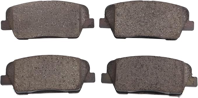 TRQ Rear Brake Pads Ceramic Compatible with 2018-2020 Genesis G80 2007-2008 Hyundai Entourage 2011-2016 Equus 2009 2010-2016 Genesis Coupe Kia Borrego 2015-2017 K900 2006-2015 Sedona