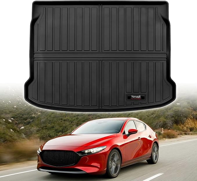 Custom for 2019-2025 2026 Mazda 3 Hatchback Cargo Mats Trunk Liner All Weather TPE Protection Mat Accessories (for 2019-2026 Mazda 3 Hatchback)