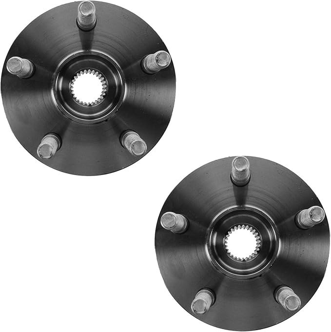 TRQ 2 Piece Rear Wheel Bearing & Hub Assembly Set AWD Compatible with 2003-2006 Pontiac Vibe Toyota Matrix
