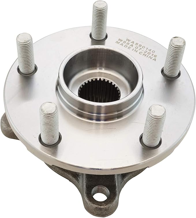 TRQ Front Left and Right Wheel Bearing and Hub Assembly Set 2 Piece Compatible with 13-20 Lexus GS350 AWD 06-15 IS250 AWD 15-19 IS350 AWD 2020 IS350 AWD 18-19 IS300 V6 3.5L 20-22 RC300 V6 3.5L