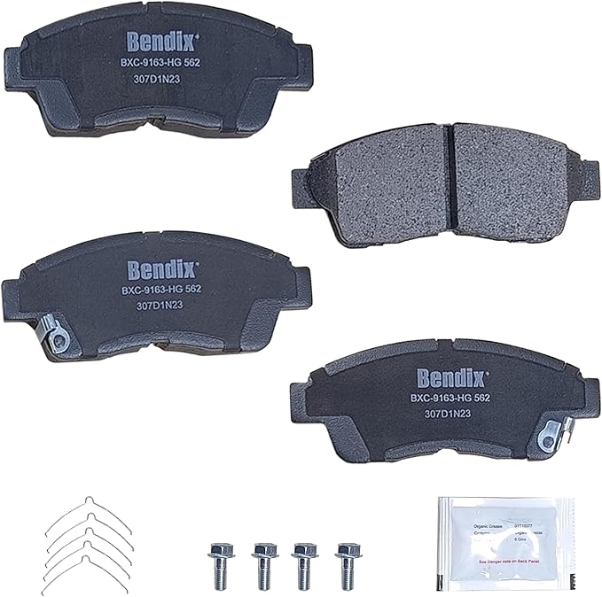 Bendix Priority1 CFC562 Ceramic Front Brake Pads for select Geo Prizm 1993-1997, Lexus ES300 1992-1993, Toyota Camry 2.2 1992-2001, Celica 1994-1997, Corolla 1993-1997, RAV4 1996-2000