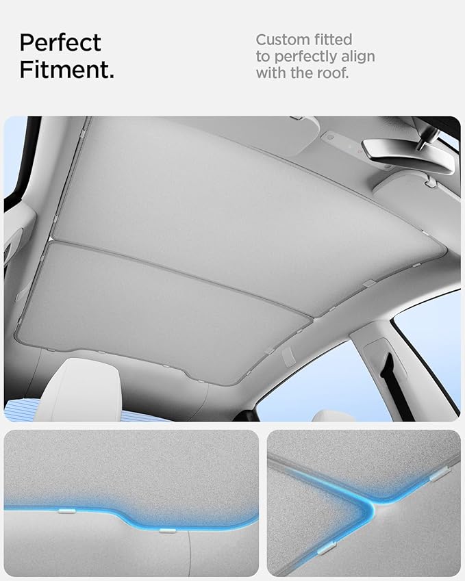 Spigen Double-Layered CryoShade Roof Sunshade for Tesla Model Y Juniper (Only Premium & Performance 2025/2026)