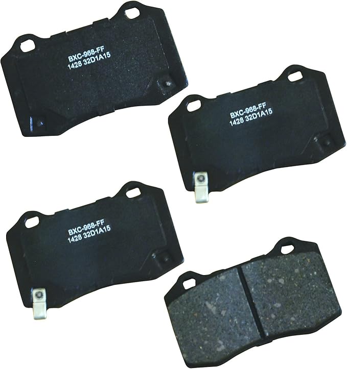 Bendix Premium SBC1428 Ceramic Rear Brake Pads for Hyundai Genesis Coupe 2014-2010, Genesis Coupe 2016, Tesla S 2016-2012