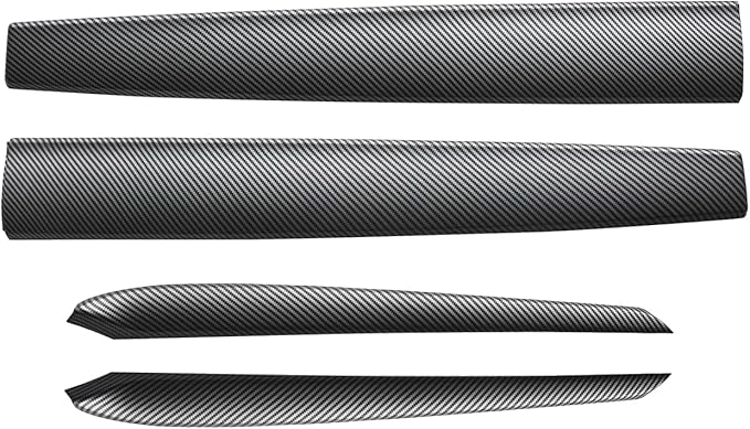 KKTR-CAR Dashboard Cover Wrap and Front Door Inner Armrest Panel Cover Trim Compatible with Tesla Model 3 2021-2023 Model y 2020-2025,NOT for Performance (Matte Carbon Fiber Pattern, 4pcs)