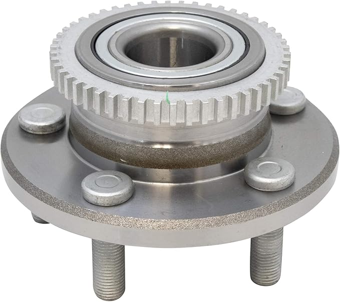 TRQ Front Wheel Bearing and Hub Assembly Set 2 Piece Compatible with 2015-21 Ford Mustang EcoBoost 2015-21 Mustang GT Premium 2015-17 Mustang V6 2015-21 Mustang EcoBoost Premium 2015 Mustang GT