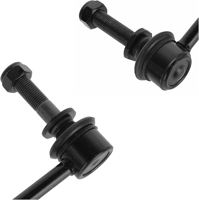 TRQ Front Driver and Passenger Side Sway Bar Link Set 2 Piece Compatible with 16-23 Toyota Tacoma 05-14 Tacoma 4 Wheel Drive 05-14 Tacoma Pre Runner Rear Wheel Drive 2015 Tacoma with 6 Lug Wheels