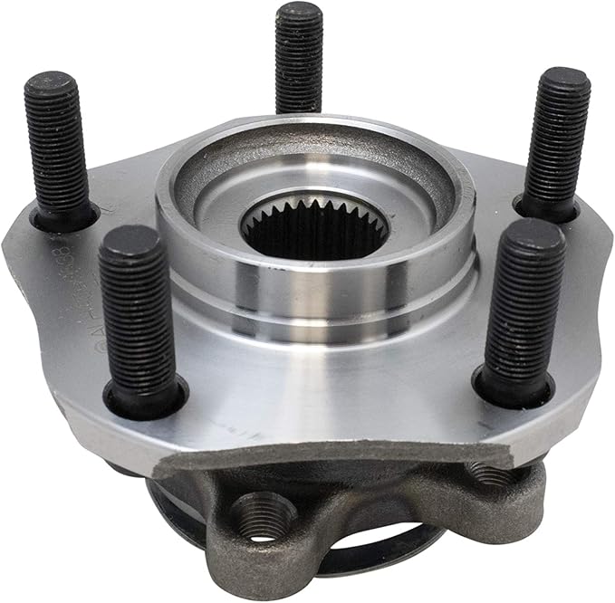 TRQ Front Driver and Passenger Side Wheel Bearing and Hub Assembly Set 2 Piece Compatible with 2015-2018 Chevrolet City Express 2013-2019 Nissan NV200 2013-2019 Sentra 2013-2017 Leaf