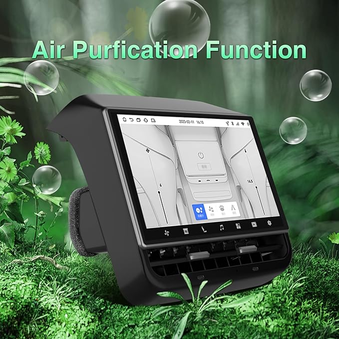 8.66 Inch Rear Display Screen Compatible with Tesla Model 3 19-23&Y19-24, Android 13 Supports HD Movie Watching,4+64G,8-core, Supports seat Adjustment and Rear air Conditioning