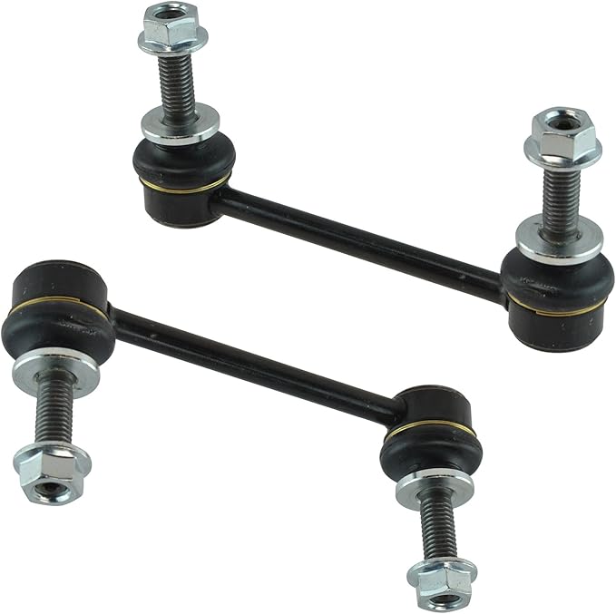 TRQ Front Driver and Passenger Side Sway Bar Link Set 2 Piece Compatible with 2008-2014 Cadillac CTS All Wheel Drive 2005-2011 STS 2004-2009 SRX