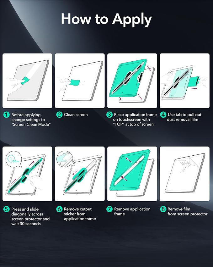 ESR Tempered-Glass Screen Protector for Tesla Model 3 Highland (2024), Matte Glass Film with Alignment Kit, Scratch and Shock Resistant, Bubble Free and Fingerprint Resistant