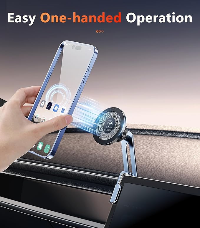 Metal Magnetic 17mm Ball Mount Phone Holder Base for Car Mount Replace Joint [Dual Head Screen Phone Holder Clip Head Accessory]