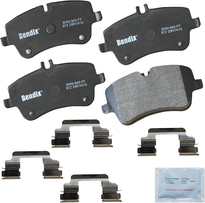 Bendix Priority1 CFM872 Semi-Metallic Front Brake Pads for Select Models Mercedes-Benz C200, C230, C240, C280, C320, C350, CL200, CL230, CLK280, CLK320, CLK350, SLK200, SLK280, SLK300